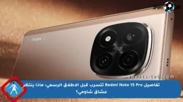 تفاصيل Redmi Note 15 Pro تتسرب قبل الإطلاق الرسمي: ماذا ينتظر عشاق شاومي؟